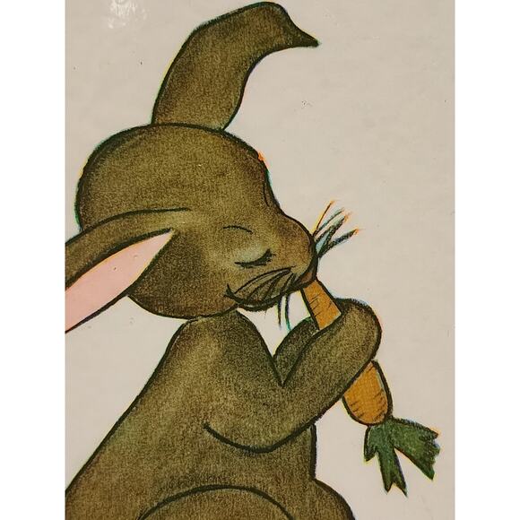 Bunny Wall Hanging Decor by Arlene Alexander circa 1970s - Picture 3 of 8